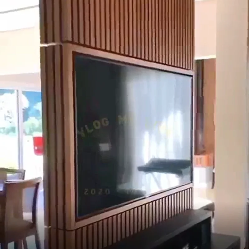 360-Grad-Dreh-TV-Rack für LCD-TV, drehbares Trennwand-Rack, kann Drähte verstecken, keine Winddrähte, maßgeschneiderte Modelle Image