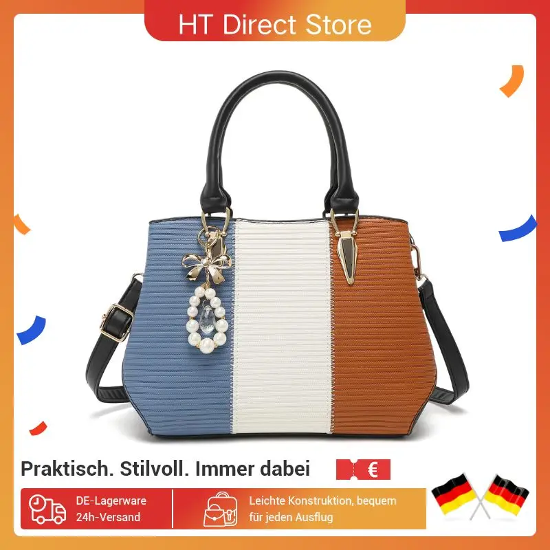 Miss Lulu Handtasche Damen, Mittelgroße Henkeltasche in Multicolor, Elegante Citytasche für Damen, Stilvolle Tasche