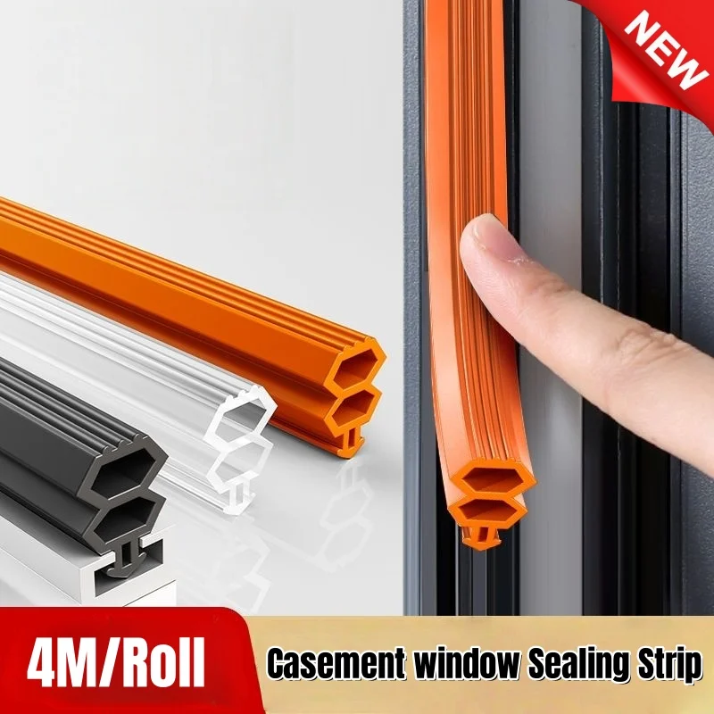 Neue TPE Flügel Fenster Dichtung Streifen Kunststoff Stahl Fenster Dichtung Karte Slot Dichtungs Tür Wetter Abisolieren Zugluft Stopper Image