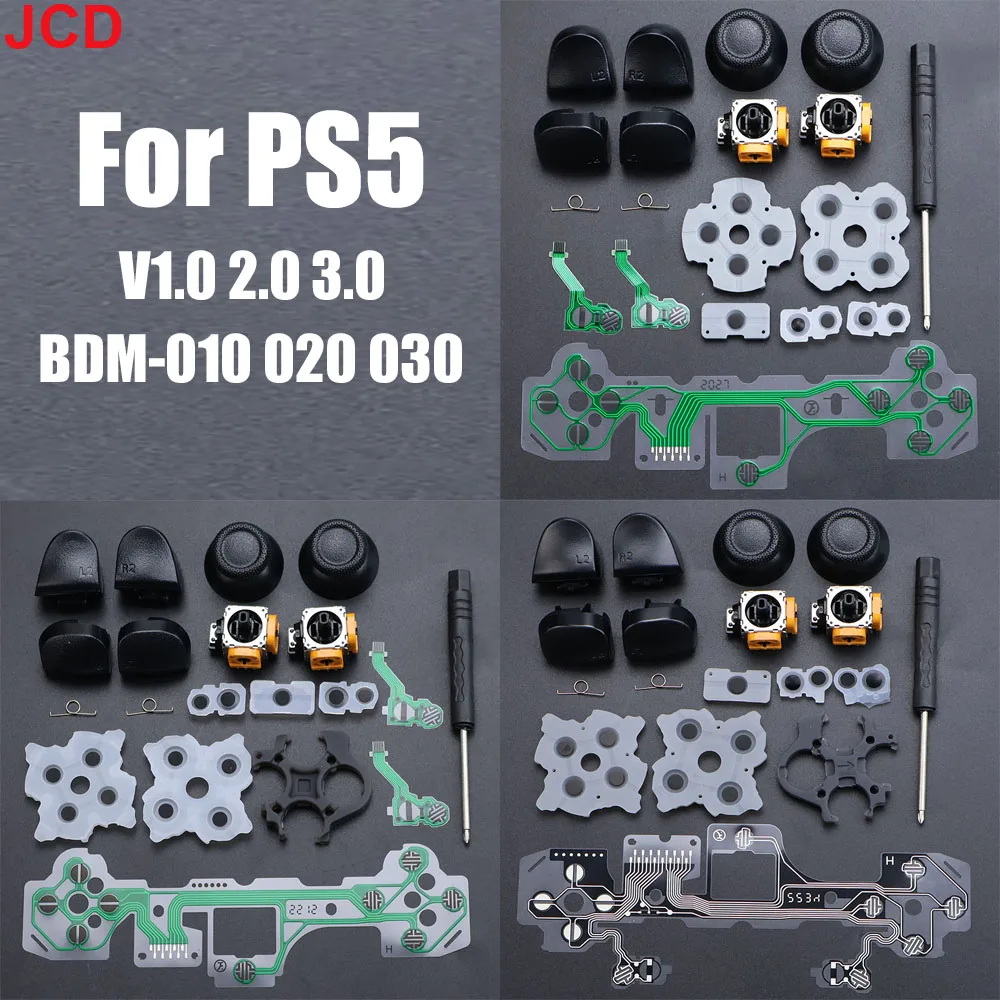 JCD Für PS5 V1.0 2,0 3,0 BDM-010 020 030 Gamepad Controller R1L1R2L2 Trigger Taste Leitfähigen Klebstoff Joystick Leitfähigen Film Image