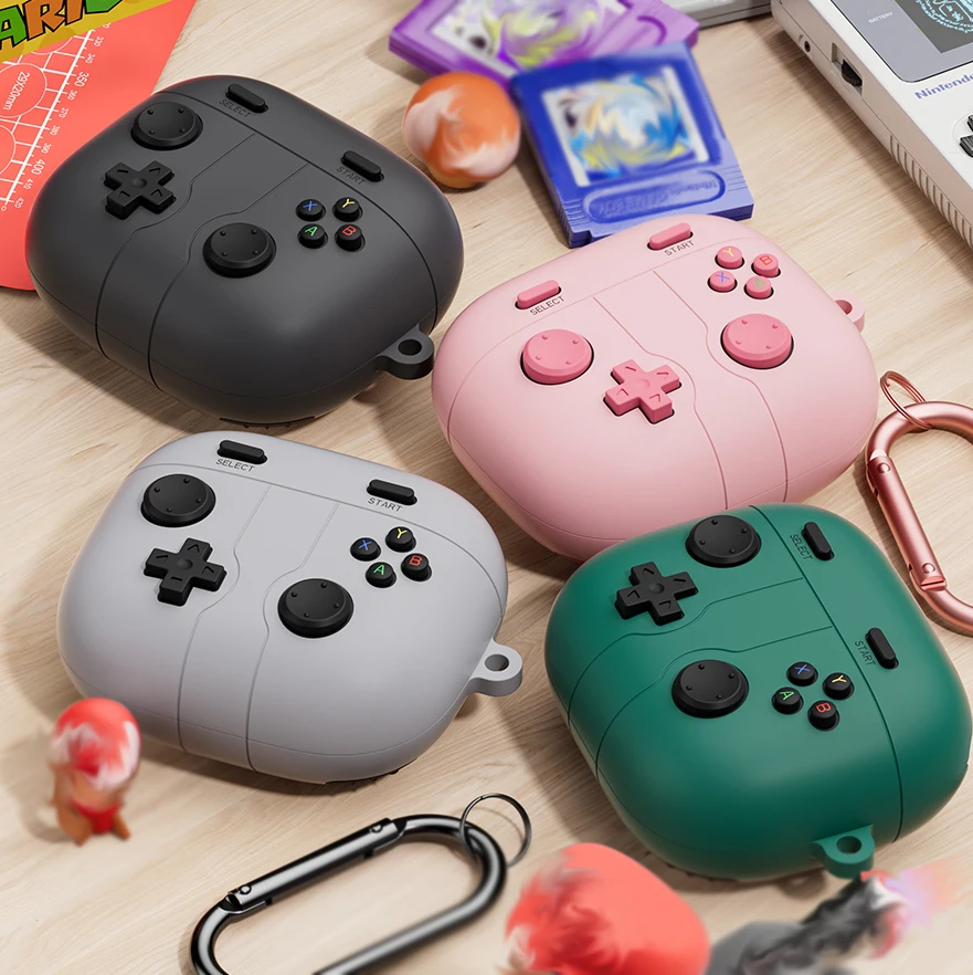 Hülle für Beats Powerbeats Pro2 Like Hand Shank 3D Gamepad Game Cases Schutzhülle aus weichem Silikon für kabellose Kopfhörer mit Haken Image