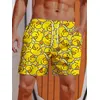 Sommer Neue männer Shorts Hawaiian Gelbe Ente Gedruckt Surfen Shorts Schnell Trocken Strand Schwimmen Hip Hop Kurze Hosen Strand Kleidung