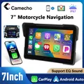 Camecho Monitor Moto portatile da 7 pollici Carplay IP67 Display LCD impermeabile Wireless CarPlay