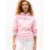 Kapuzensweatshirt TOMMY HILFIGER "MDRN REG CORP LOGO HOODIE", Damen, Gr. M (38), rosa (classic pink), Sweatware, Obermaterial: 63% Baumwolle, 37% Polyester, unifarben, casual, regular fit hüftlang, Langarm Bündchen, Sweatshirts, mit gesticktem...