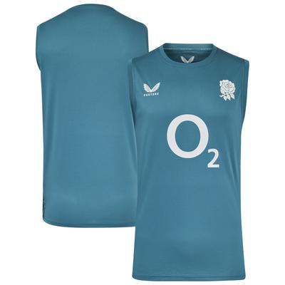 England Rugby Trainings-T-Shirt ärmellos – Blau – Herren Image