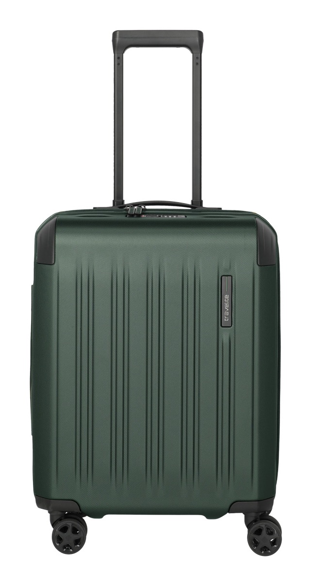 Hartschalen-Trolley TRAVELITE "DYNAMIIC, verschiedene Größen und Farben", Gr. B/H/T: 40 x 55 x 23 43, grün, ABS, unifarben mit Farbeinsätzen, Koffer, Hartschalen-Koffer auch in XL ABS Volumenerweiterung bei S+/M/L Image