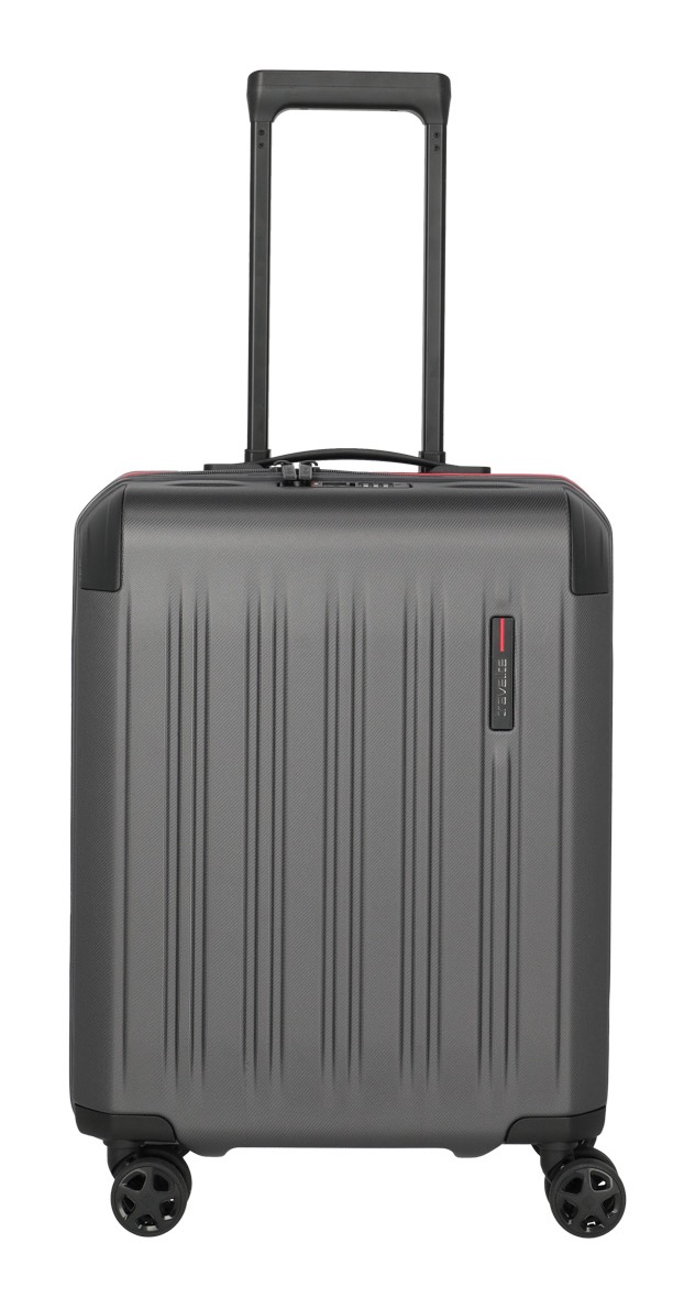 Hartschalen-Trolley TRAVELITE "DYNAMIIC, verschiedene Größen und Farben", Gr. B/H/T: 40 x 55 x 20 37, grau (anthrazit), ABS, unifarben mit Farbeinsätzen, Koffer, Hartschalen-Koffer auch in XL ABS Volumenerweiterung bei S+/M/L Image