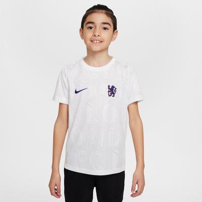 Chelsea Nike Pre-Match-Oberteil – Weiß – Kinder Image