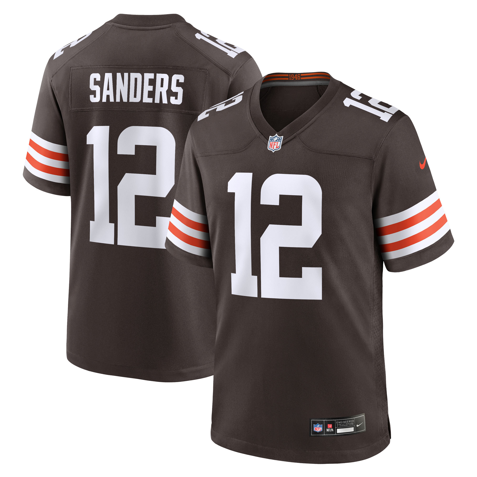 Cleveland Browns Nike Game Heimtrikot NFL 2025 Draft - Braun - Shedeur Sanders - Herren Image