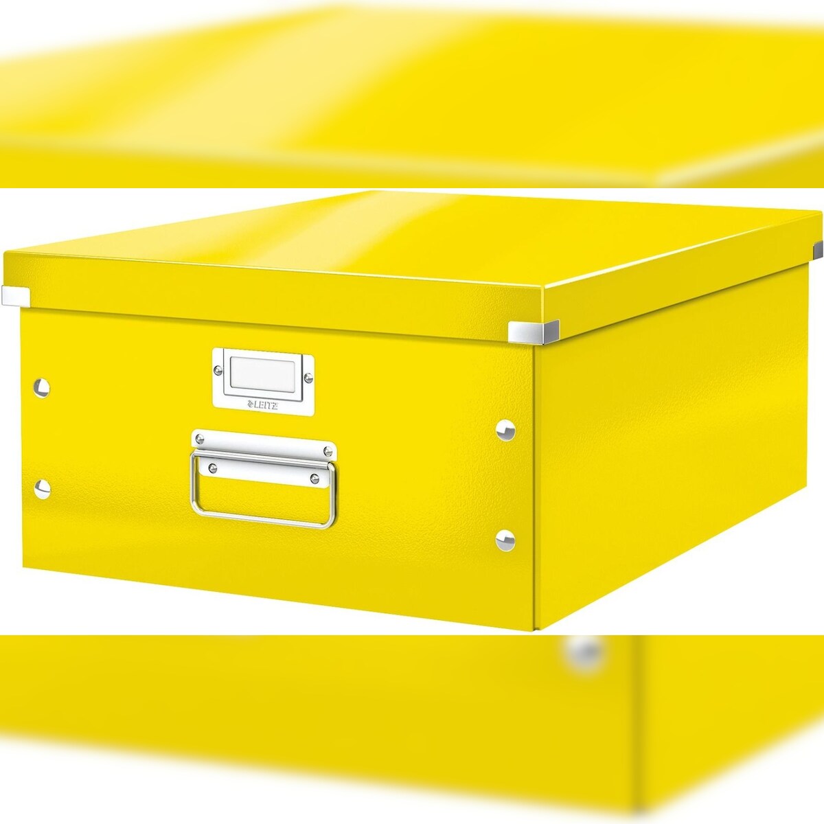 LEITZ Ablagebox Click & Store Wow A3 Graukarton gelb Packung mit 6 Stück Image