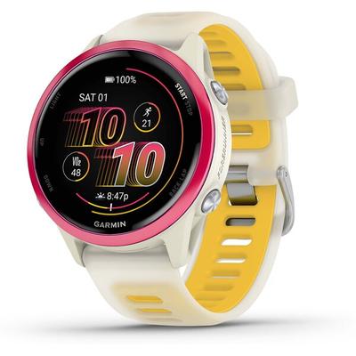 Garmin Forerunner 570 GPS Running Watch, 42 MM Rasberry With Bone/Mango Band