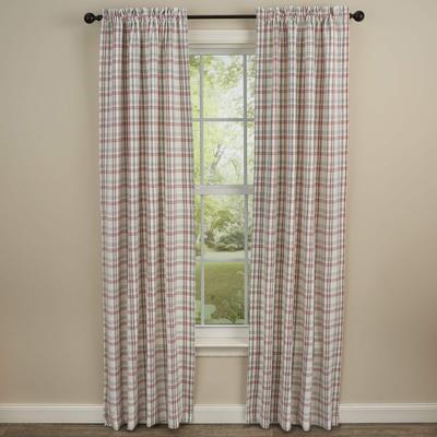 Park Designs Farm Yard Plaid Lined Panels 72'' x 84'' - 72