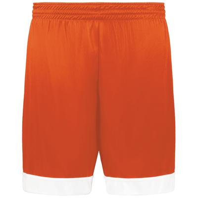 Augusta Sportswear 6929 Swish Reversible Basketball Shorts in Orange/White size XL | Polyester