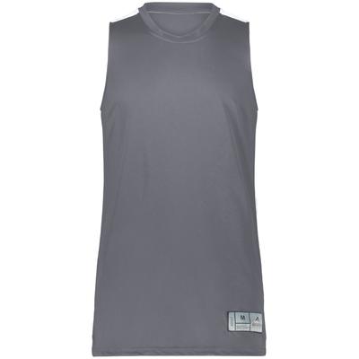 Augusta Sportswear AS6927 Athletic Swish Reversible Basketball Jersey T-Shirt in Graphite Grey size Medium | Polyester 6927