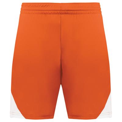 Augusta Sportswear 1736 Step-Back Modern Fit Basketball Shorts in Orange/White size 2XL | Polyester