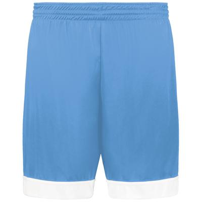 Augusta Sportswear AS6930 Youth Swish Reversible Basketball Shorts in Columbia Blue/White size Small | Polyester 6930