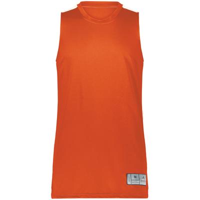 Augusta Sportswear AS6927 Athletic Swish Reversible Basketball Jersey T-Shirt in Orange/White size Medium | Polyester 6927