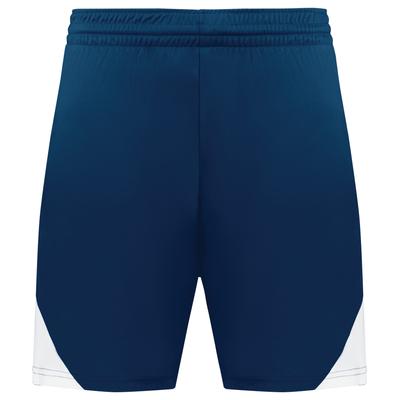 Augusta Sportswear 1736 Step-Back Modern Fit Basketball Shorts in Navy Blue/White size Large | Polyester
