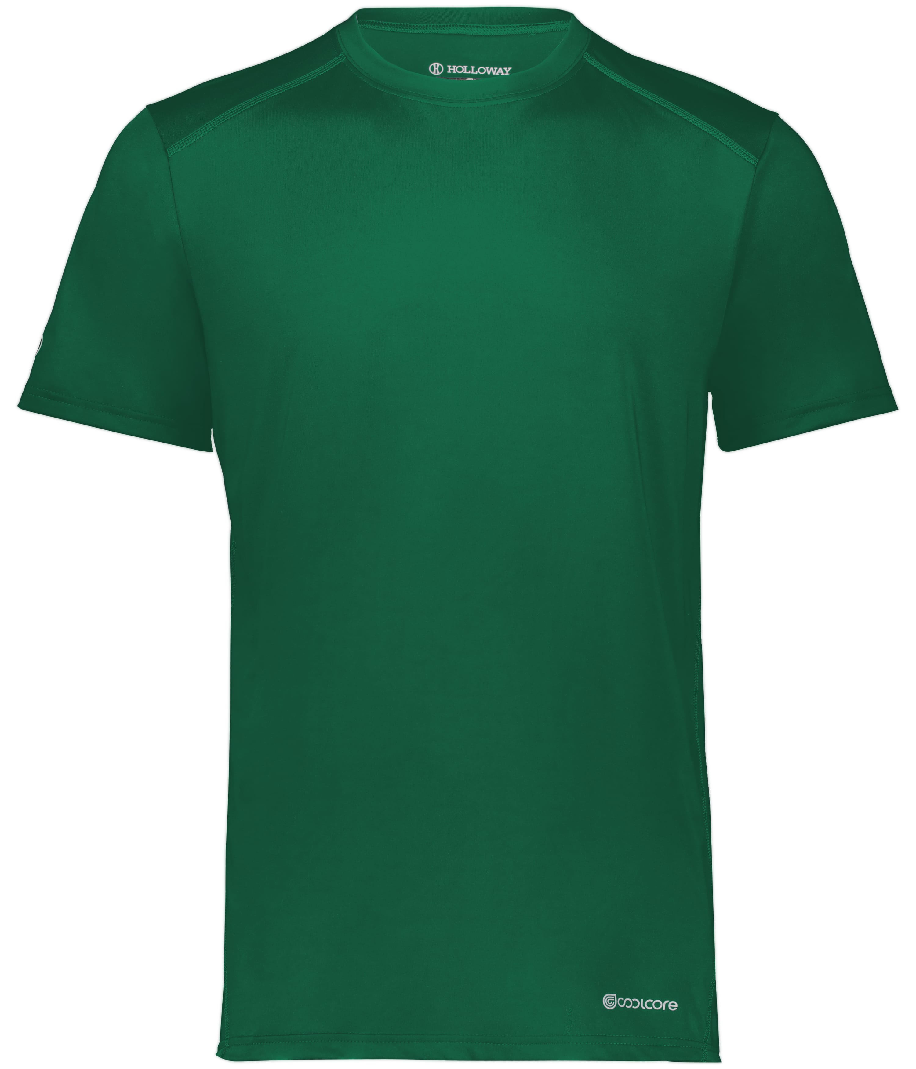 Holloway 222236 Youth Essential Top Powered by Coolcore in Dark Green size XL | Polyester Blend