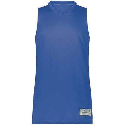 Augusta Sportswear 6928 Athletic Youth Swish Reversible Basketball Jersey T-Shirt in Royal/White size Large | Polyester