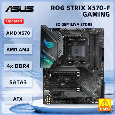 ASUS X570 Motherboard ROG Strix X570-F Gaming Socket AM4 DDR4 128GB PCIe 4.0 M.2 ATX support Ryzen 5 5600 5700 4300 4700 2700