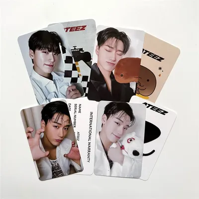 4pcs/set ATEEZ Album LOMO Card GOLDEN HOUR : Part.2 Postcard Photo Card SAN HD High Quality Photo Card Fan Collection Girl Gift