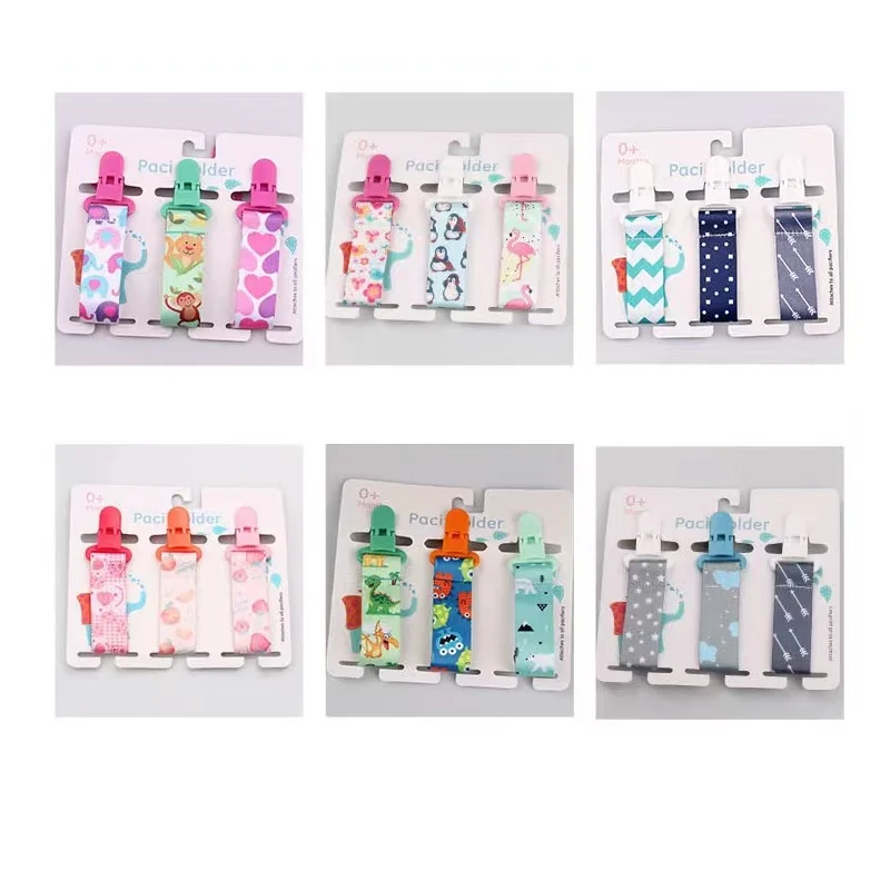 3 Teile/satz Baby Schnuller Clips Schnuller Kette Dummy Clip Nippel Halter Für Brustwarzen Kinder Schnuller Clip Schnuller Halter befestigen Image