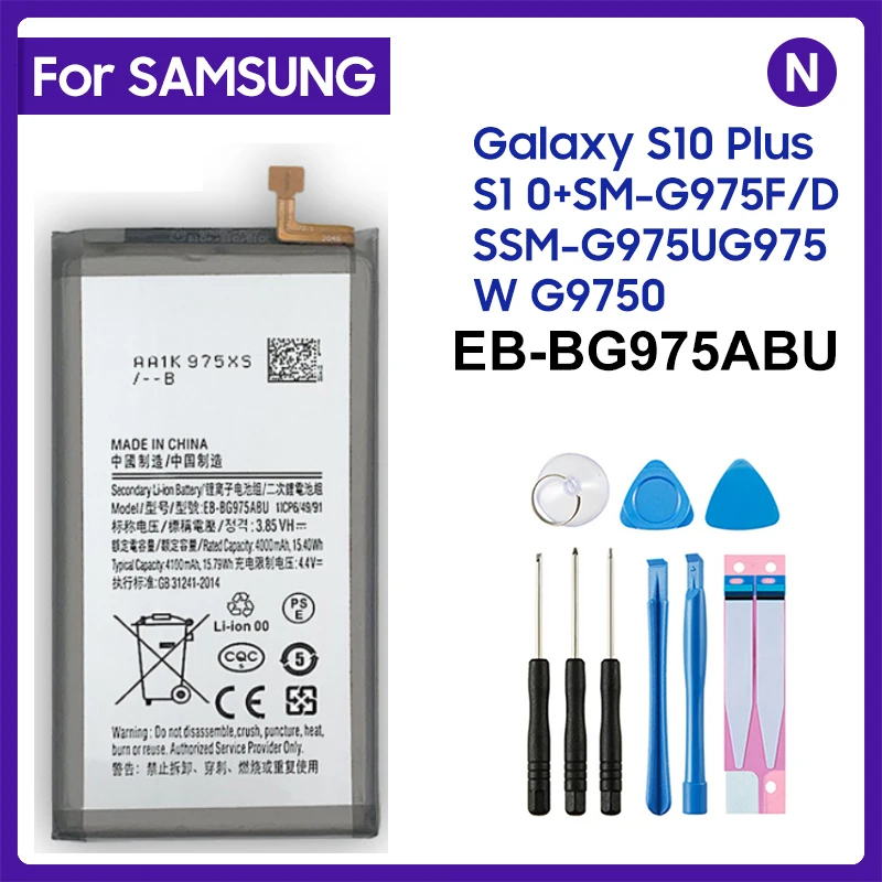 Batterie EB-BG975ABU Für Samsung Galaxy S10 Plus S10 + SM-G975F/DS SM-G975U G975W G9750 4000/4100 mAh Original Samsung Akku Image
