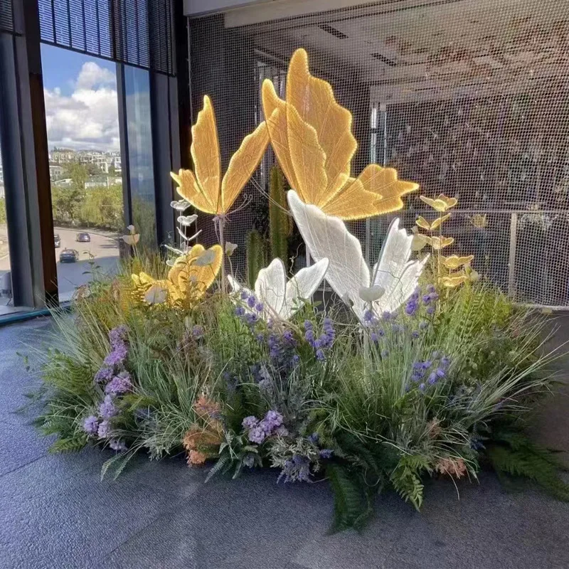 60/80 cm Hochzeit Schmetterling Stehlampe Kreative Schmetterling Deckenleuchte Schmetterling Hängende Dekoration Requisite für Hochzeit Weihnachten Image