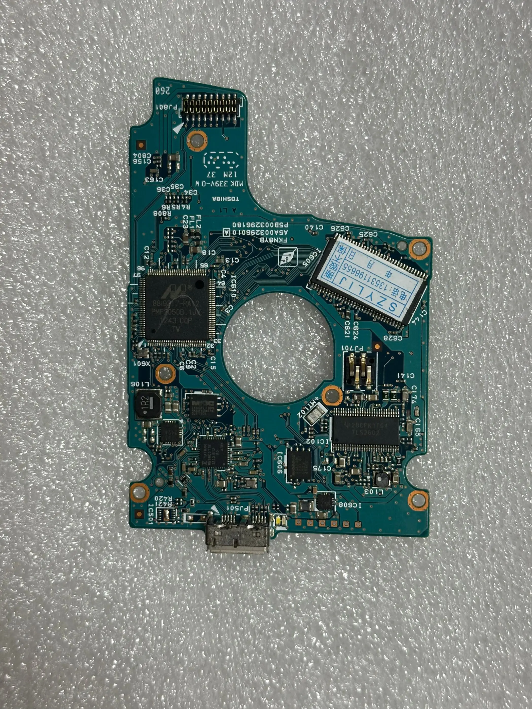 USB3.0 g 003309 ein g3448a g 003250 ein g 003296 eine Toshiba mobile Festplatte HDD Logikplatine PCB Image