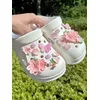 16 schöne Stil rosa großen Pfirsich zweifarbigen Schmetterling Ausschnitt Schuh zubehör, DIY Schuh