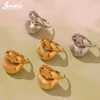 316 Edelstahl vergoldet 18 Karat personalisierter Ring Punk Gold Farbe Silber klobiger Ring Damen