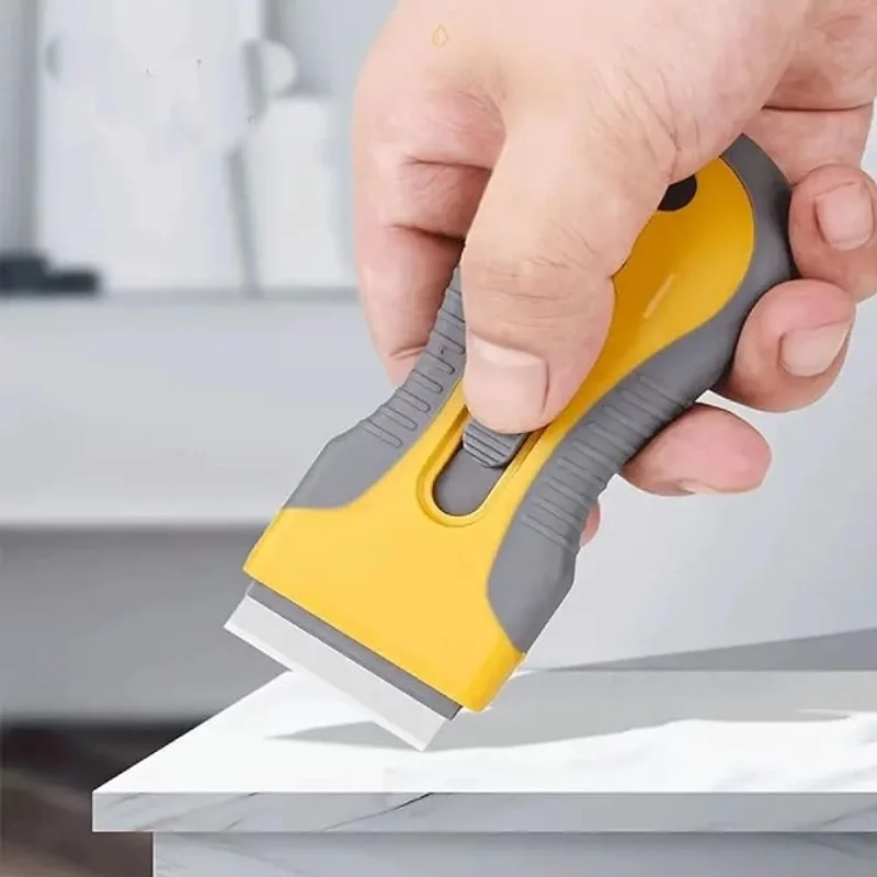 Schaberklingen-Werkzeug oder 5 Klingen, einziehbares Farb- und Abisolier-Reinigungswerkzeug zum Entfernen von Farbe von Etiketten, Aufklebern, Abziehbildern, Glas Image