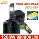D SERIE D3S LED D1S Faro HID D2S D4S D5S D8S Potente 1200W 900000LM Luce per auto 9570 Chip CSP