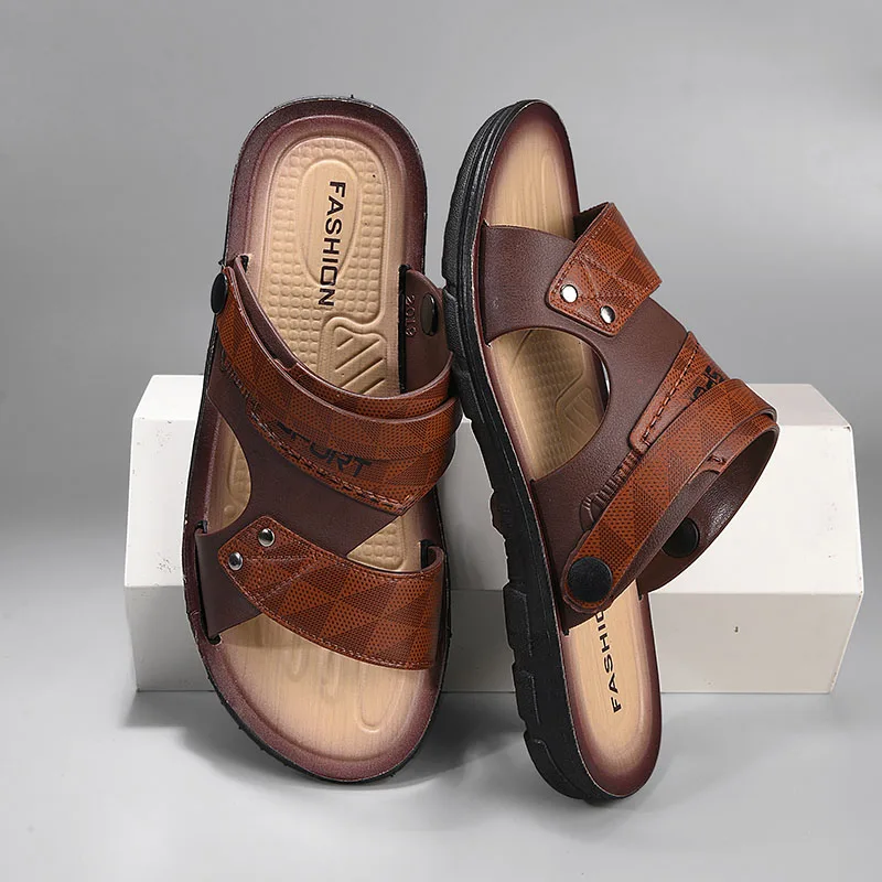Sandali alla moda da uomo estivi comodi pantofole casual da uomo adulto scarpe da spiaggia per uomo sandali open-toe antiscivolo da uomo