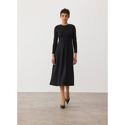 Maria Black Jersey LENZINGâ„¢ ECOVEROâ„¢ Fit and Flare Dress, Black