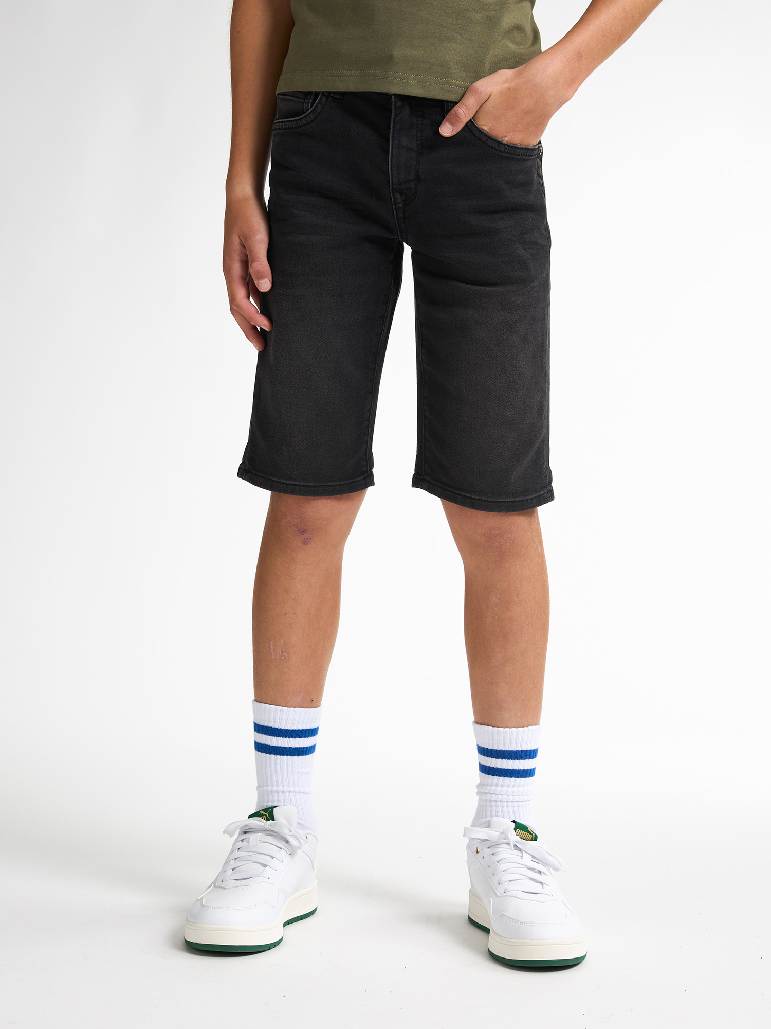 Petrol Industries - Jackson Stretch Denim Shorts Valencia Jungen - Schwarz Image