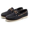 Bootsschuh ELBSAND, Damen, Gr. 38, blau (marine), Obermaterial: 100% Rindsleder. Futter: 100% Rindsleder. Decksohle: 100% Lederimitat. Laufsohle: 100% Synthetik, unifarben, kontrastfarbene Details, klassisch, Schuhe, Slipper, Halbschuh, Slip-Ons aus...