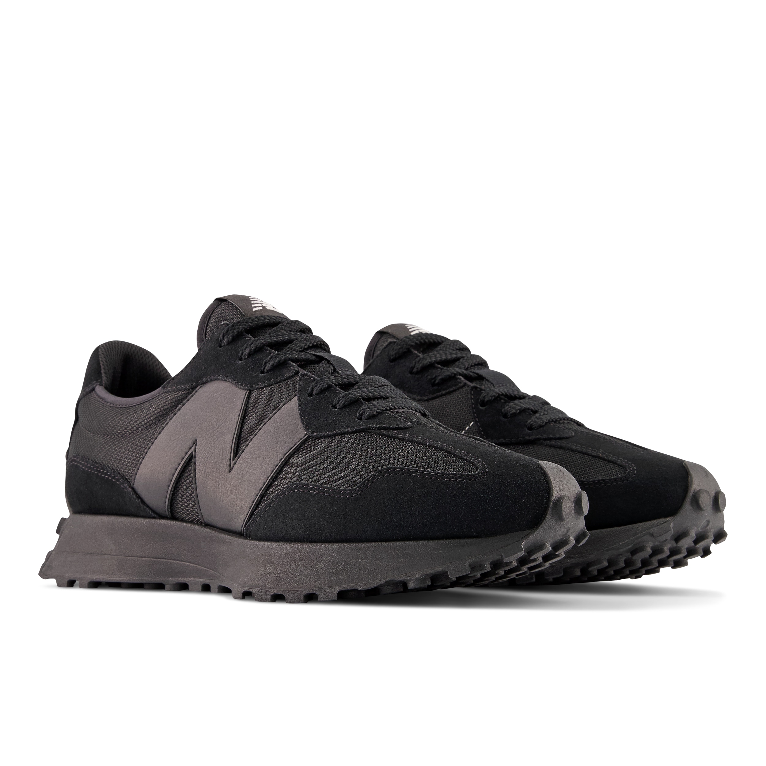 Sneaker NEW BALANCE "MS327", Damen, Gr. 45,5, schwarz (schwarz, schwarz), Synthetik, Textil, Schuhe Modernsneaker Sneaker low, Topseller