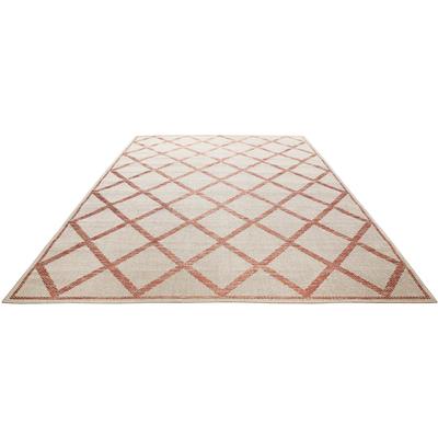 Teppich HOMIE LIVING "Bergamo HL-45574", beige (beige, rot), B:120cm H:5mm L:170cm, Polypropylen (PP), Teppiche Image
