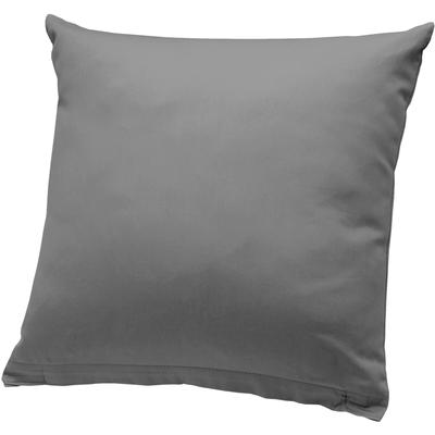 Kissenbezug PRIMERA "Primera Luxus-Satin Kissenbezug", grau (granit), B:40cm L:40cm, Mako-Satin, 100% Baumwolle, Mako-Satin, Kissenbezüge, Passend zu unserer Primera Luxus-Satin Bettwäsche Image
