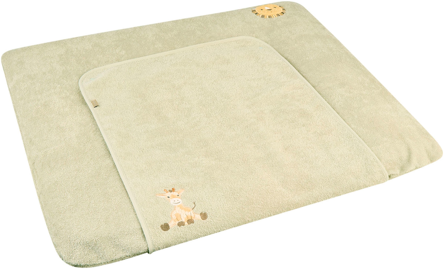 Wickelauflagenbezug STERNTALER "Safari", grau (steingrau), B:72cm L:85cm, Baumwolle, Polyester, Wickelauflagenbezüge Image