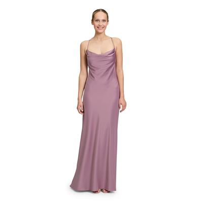 Abendkleid VERA MONT "Vera Mont Abendkleid mit Wasserfallausschnitt", Damen, Gr. 36, Normalgrößen, powder lila, Obermaterial: 97% Polyester, 3% Elasthan. Futter: 100% Polyester., feminin, figurumspielend lang, Wasserfallausschnitt, Kleider Image