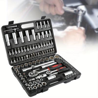 TEMU Repair Tool, 108pcs Socket Combination Toolbox Image