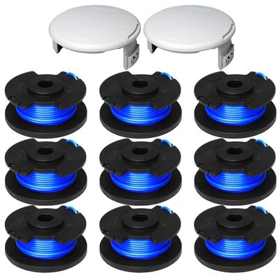 TEMU 11pcs One+ Trimmer String Replacement Spool - 0.065-inch Compatible With 18v, 24v, 40v Cordless String Trimmers - Includes 9 Spools & 2 Protective Caps Image