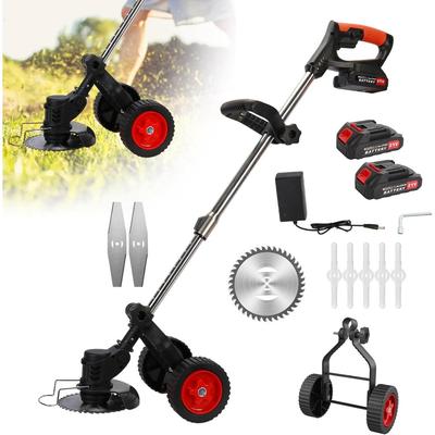 TEMU Trimmer Adjustable Height With High-performance Motor Detachable Wheel Stand 3 Types Of Blades Image