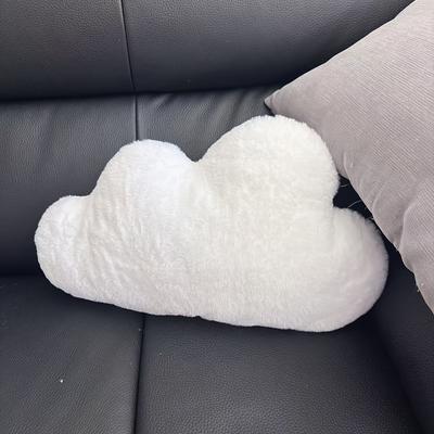 TEMU 1pc Cute Cartoon Star Plush Pillow Cushion - Soft, Comfortable, White Fluffy For Home & Sofa Decor, Playroom Or Living Room, Room Decor | Design | Knitted Texture