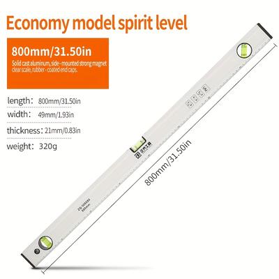 TEMU 2025 Model, Aluminum Alloy Magnetic Level, 30mm-1000mm Size Image