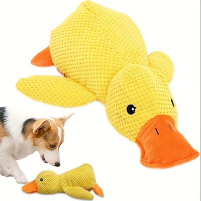 TEMU 2025 New Yellow Toy, Calming Cushion, Dog Toy Ducks With Quacking Sound For Indoor Dogs (yellow, Big Size) Image
