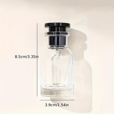 TEMU 1pc Luxury 30ml Glass Perfume Atomizer - Portable Travel Spray Bottle, Empty Refillable Container For Eau De Toilette & Fragrance, Hypoallergenic, Mist Sprayer, Perfume Accessorie Image